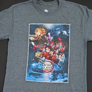 Men's Anime Graphic Tee Shirt with Demon Slayer Design